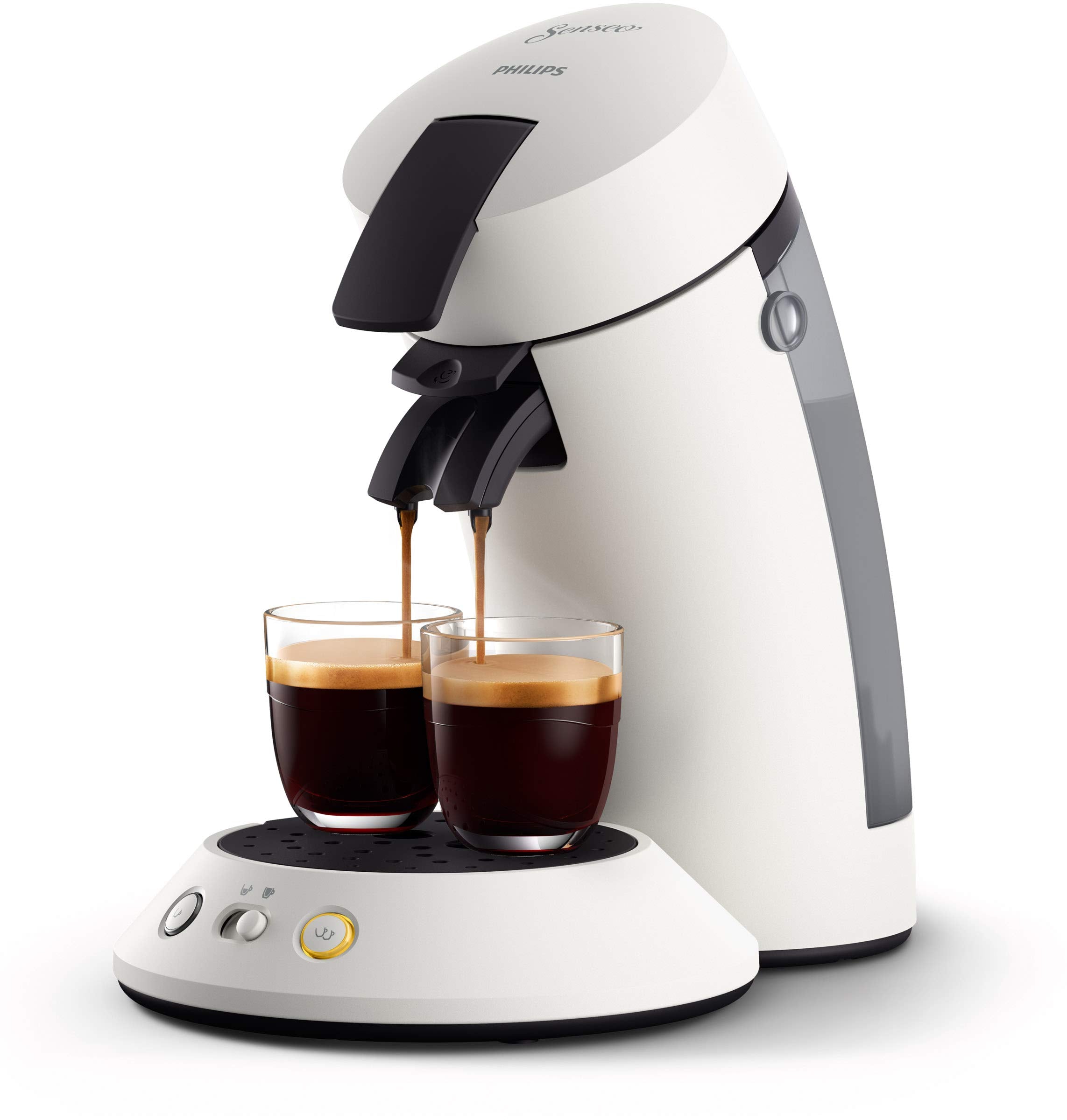 Caffnex - Senseo Original Plus Machine à Dosettes Blanche CSA210/11