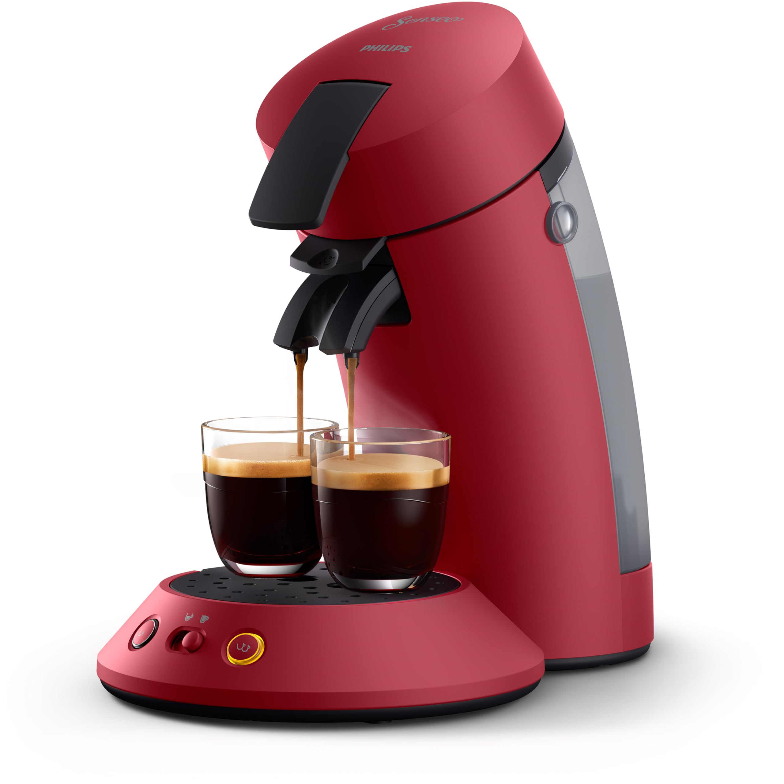 Caffnex - SENSEO Original Plus Machine à Café à Dosettes, Rouge CSA210/91